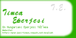 timea eperjesi business card